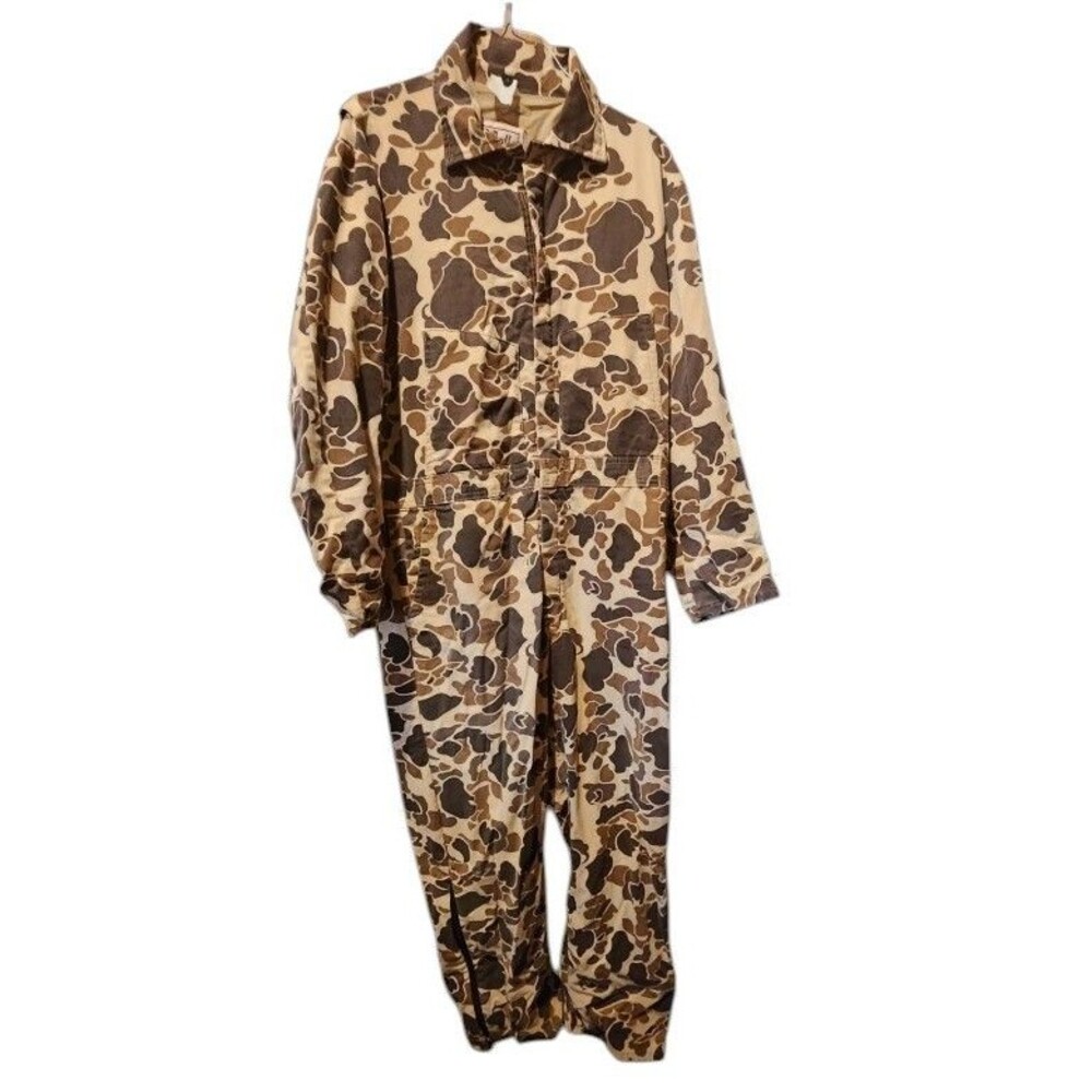 Vintage Walls Blizzard-Pruf Duck Camo Insulated Coveralls Size XL Tall